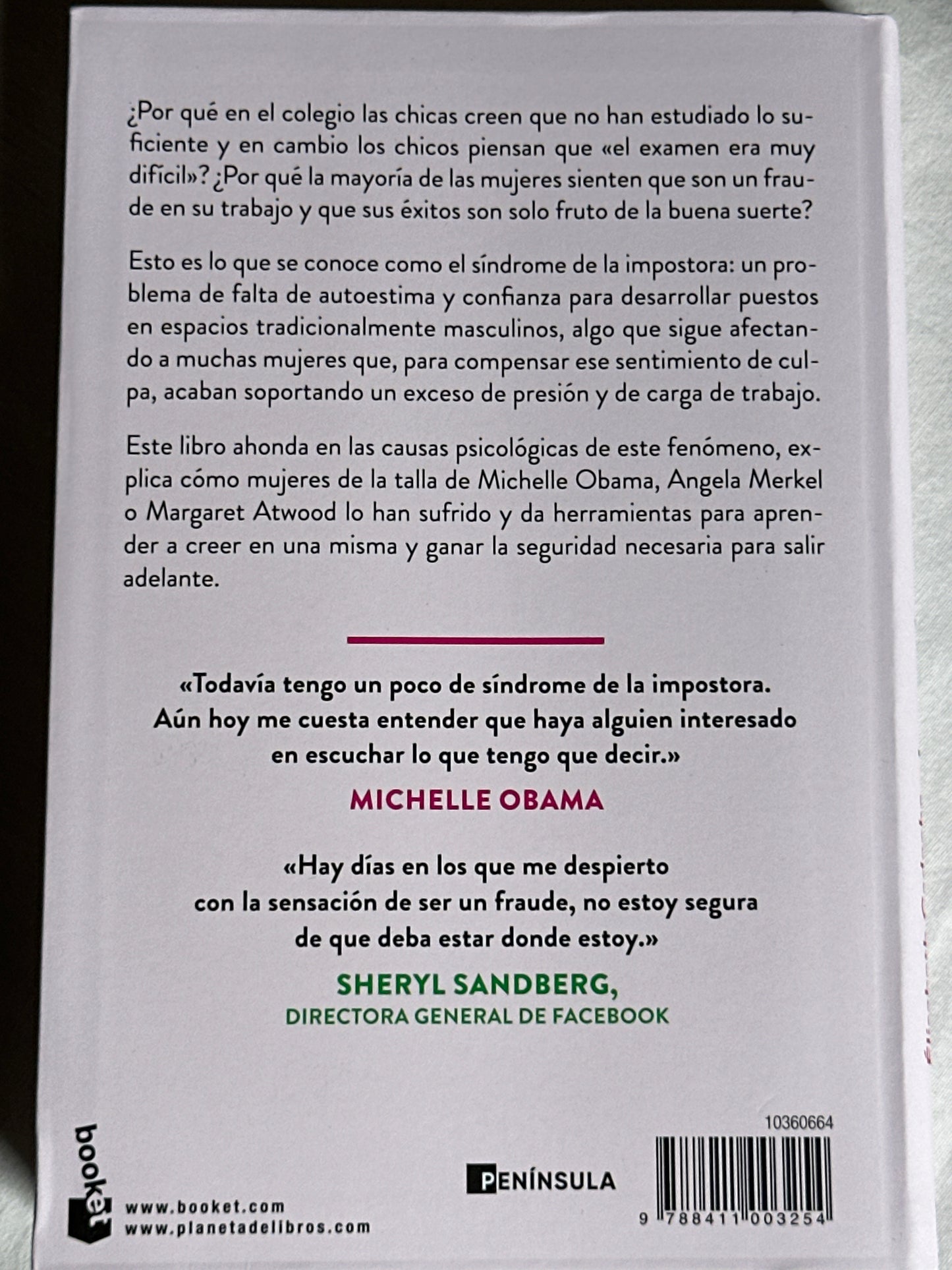 EL SÍNDROME DE LA IMPOSTORA - Élisabeth Cadoche y Anne de Montarlot