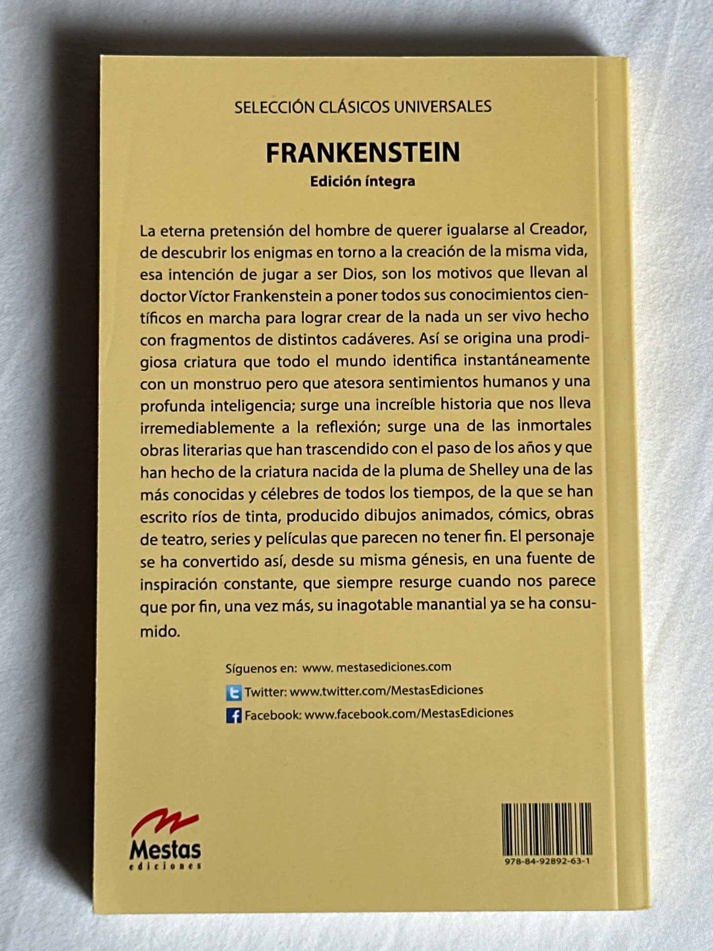 Frankenstein - Mary Shelly