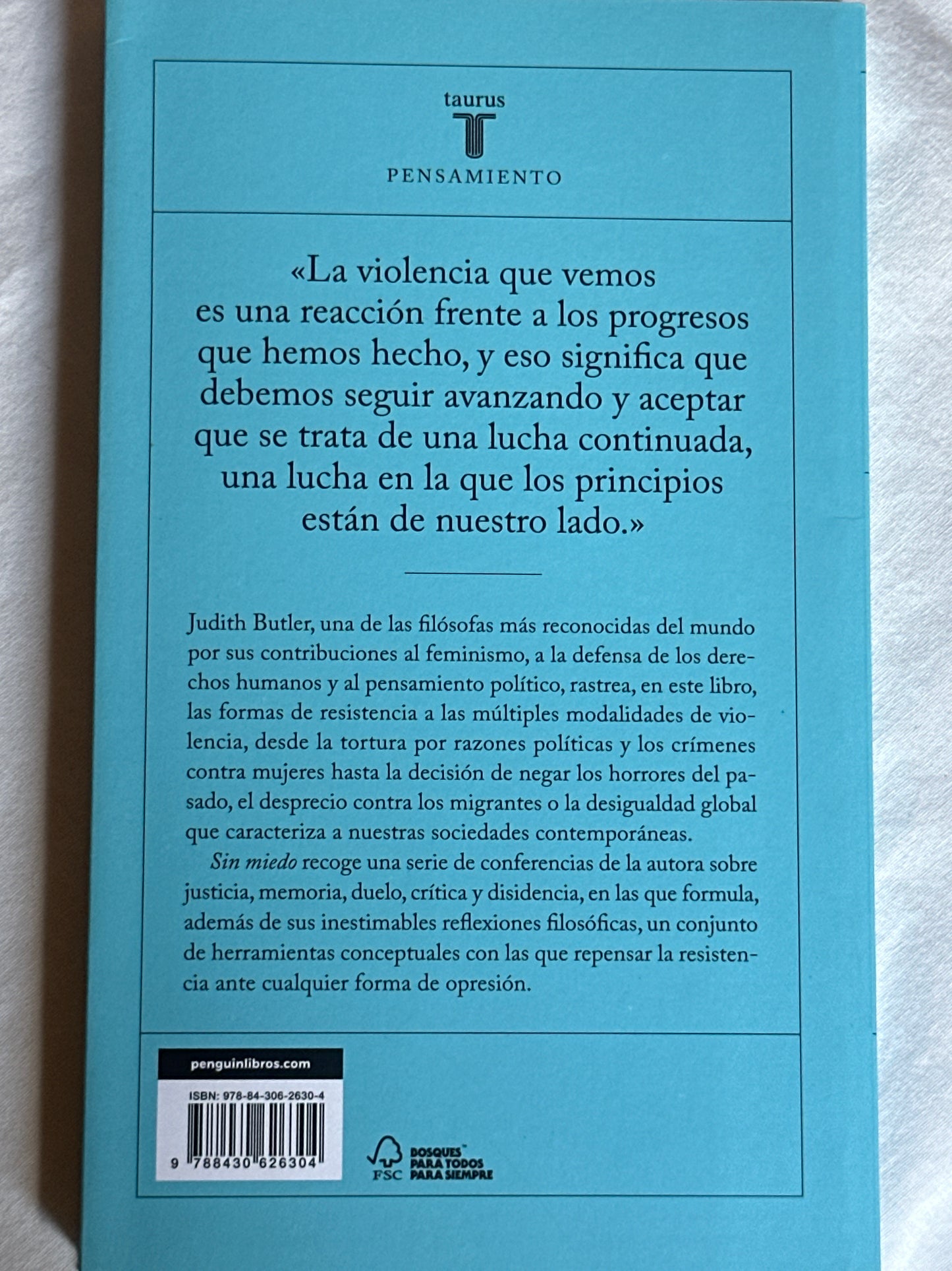 SIN MIEDO - Judith Butler