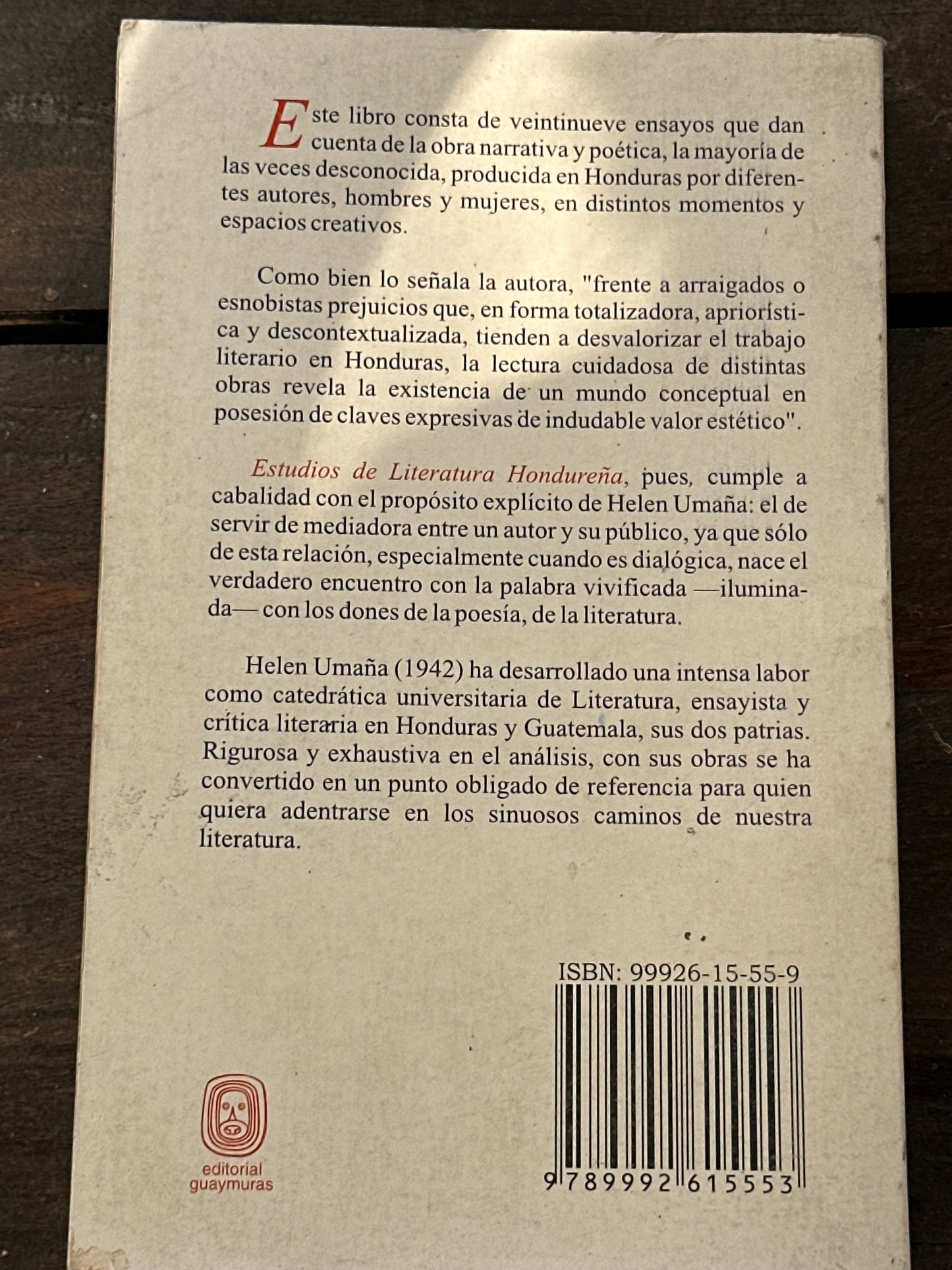 Estudios de literatura hondureña - Helen Umaña