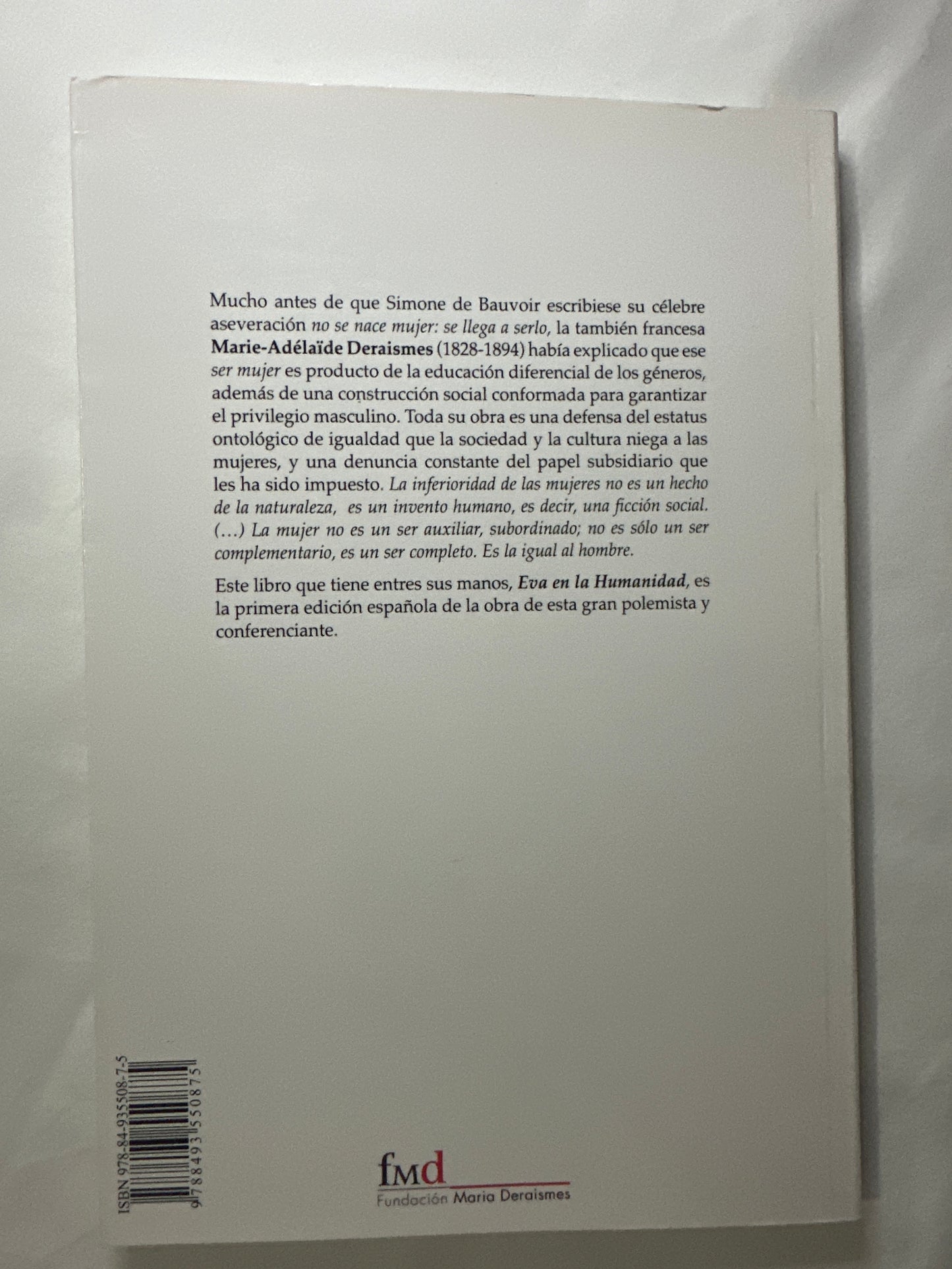 EVA EN LA HUMANIDAD - María Deraismes