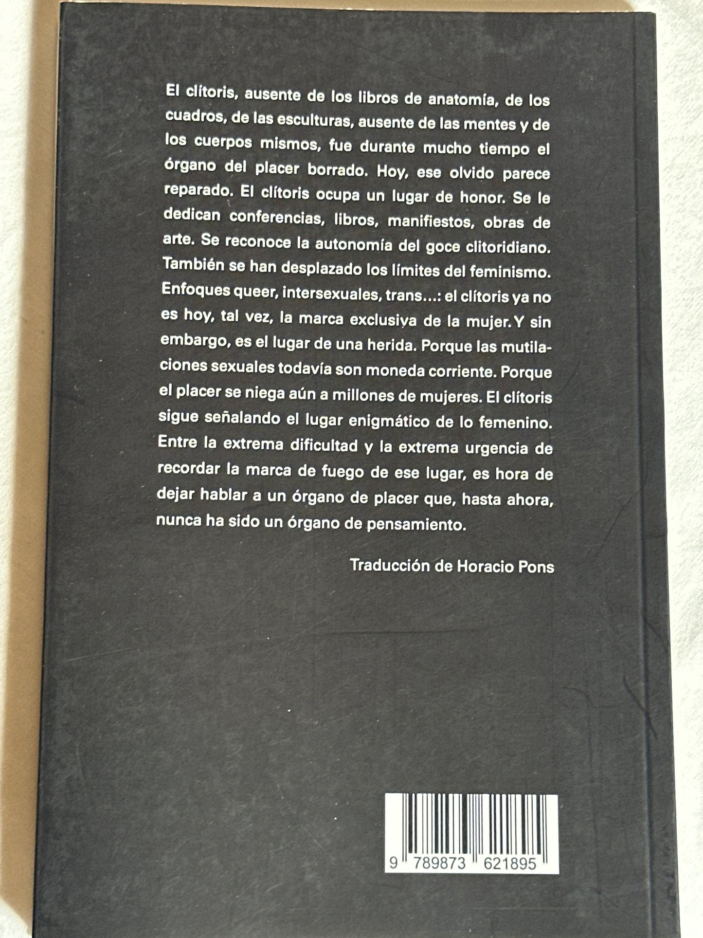 EL PLACER BORRADO: CLÍTORIS Y PENSAMIENTO - Catherine Malabou