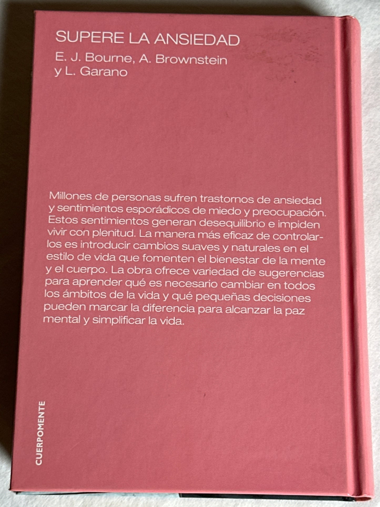 SUPERE LA ANSIEDAD - E.J. Bourne et.al.