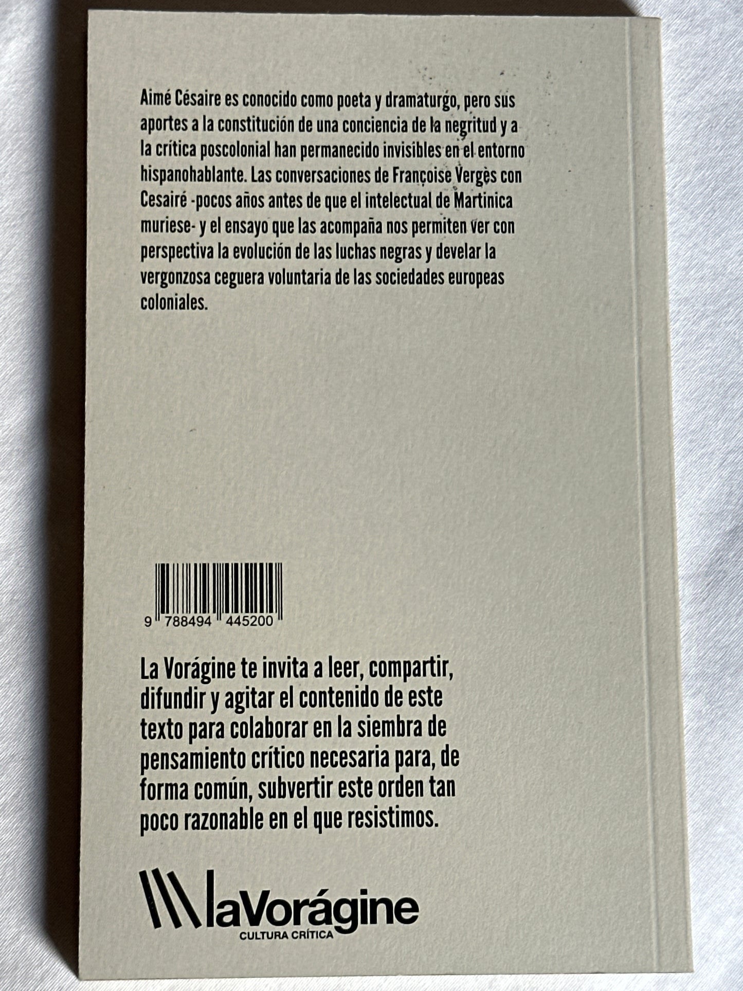 NEGRO SOY, NEGRO ME QUEDO - Aimé Césaire