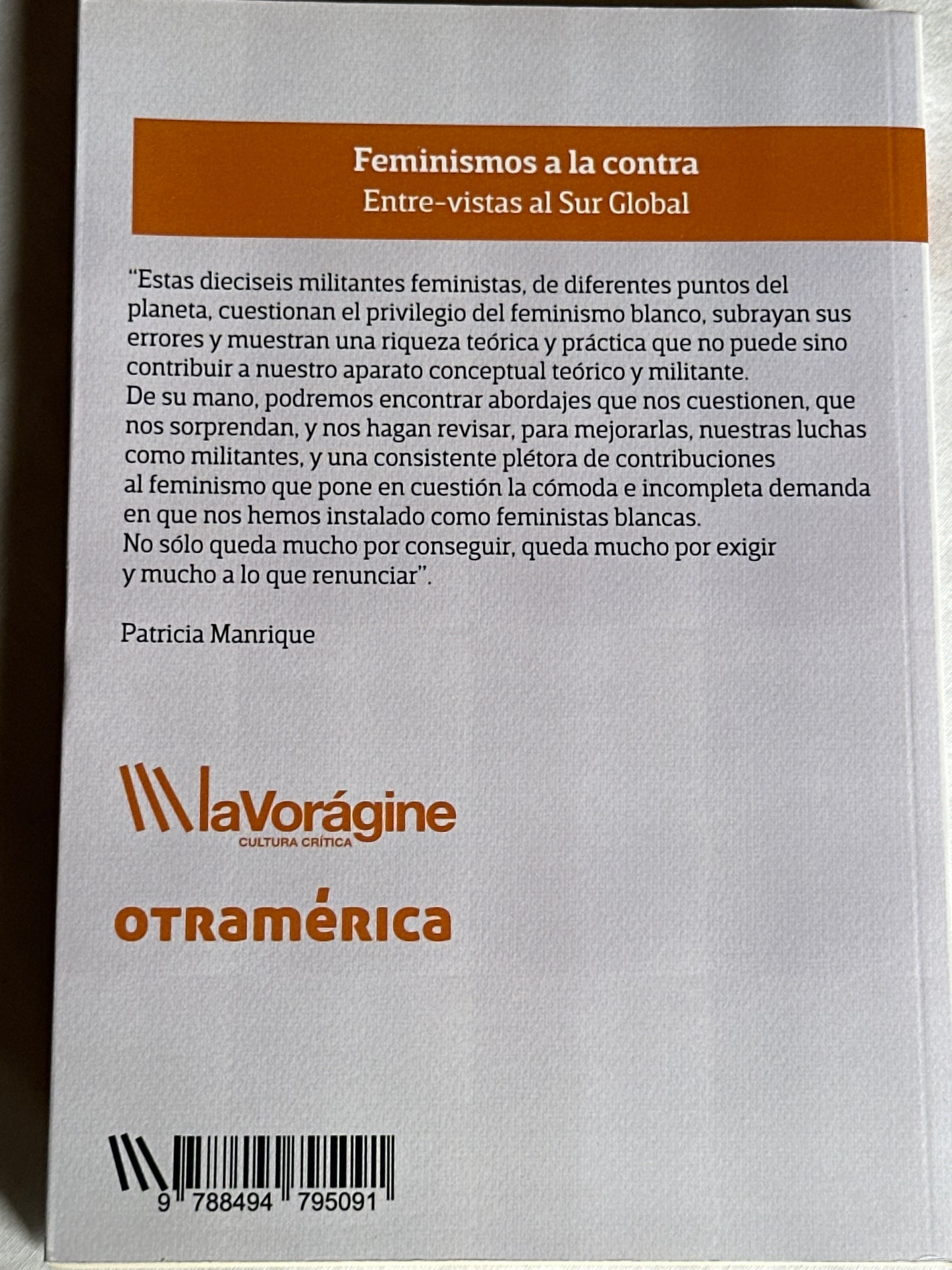 FEMINISMOS A LA CONTRA: ENTREVISTAS AL SUR GLOBAL - Luis Martínez Andrade (comp.)