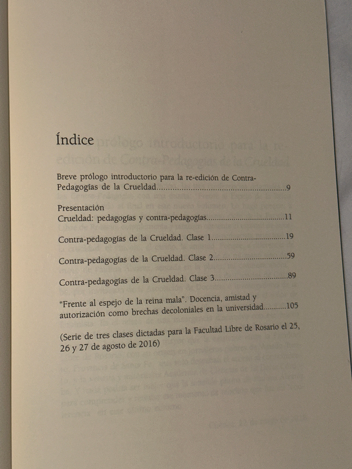 Contra-pedagogías de la crueldad