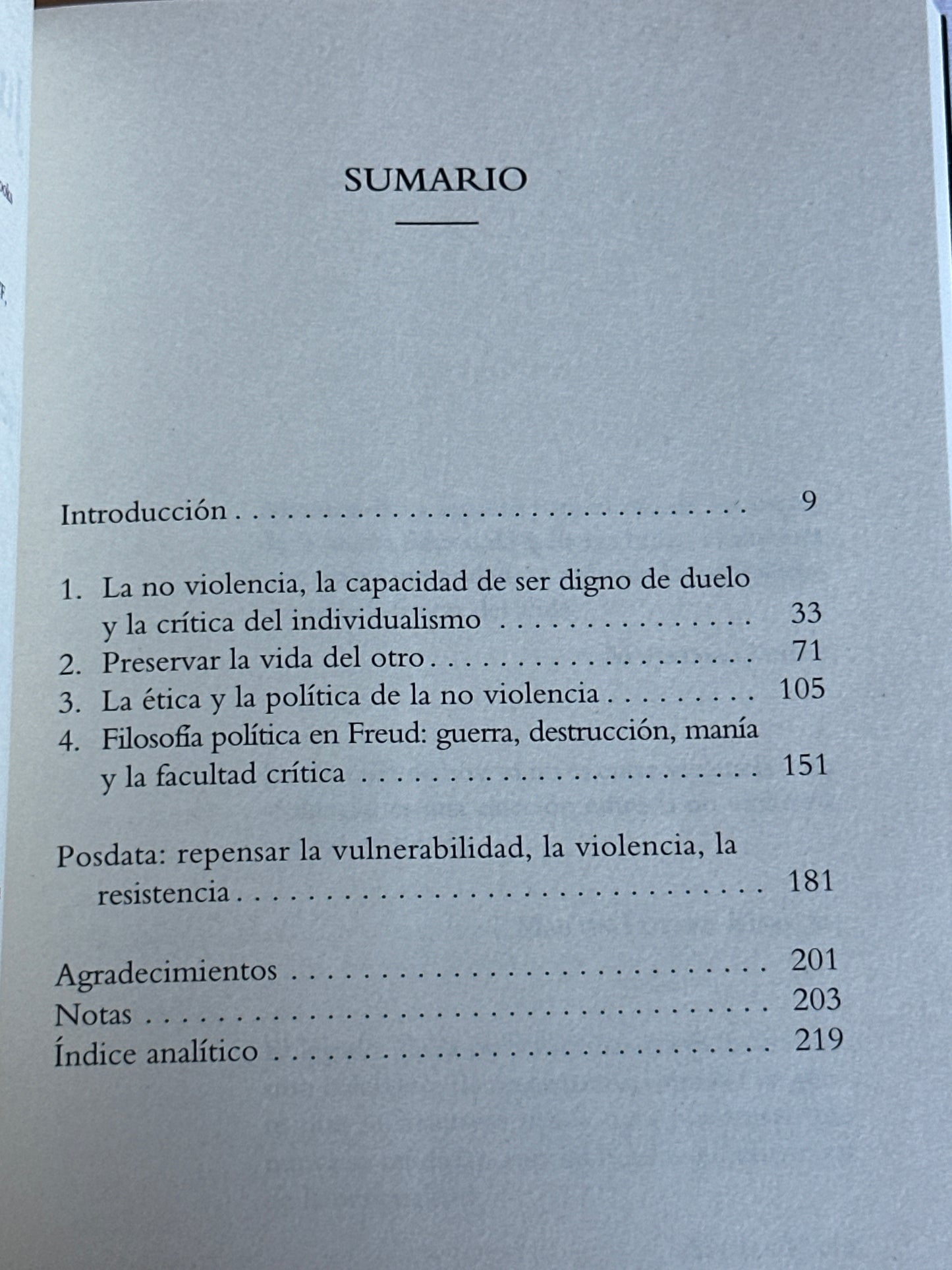 La fuerza de la no violencia - Judith Butler