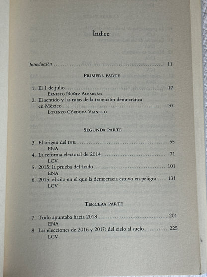 La democracia no se construyó en un día - Lorenzo Córdova, Ernesto Núñez