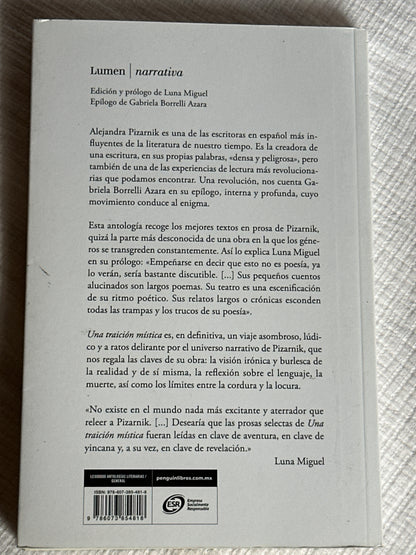 Una traición mística - Alejandra Pizarnik
