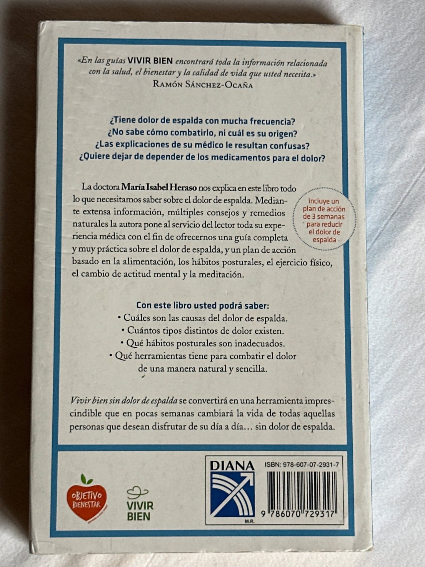 Vivir bien sin dolor de espalda - María Isabel Heraso