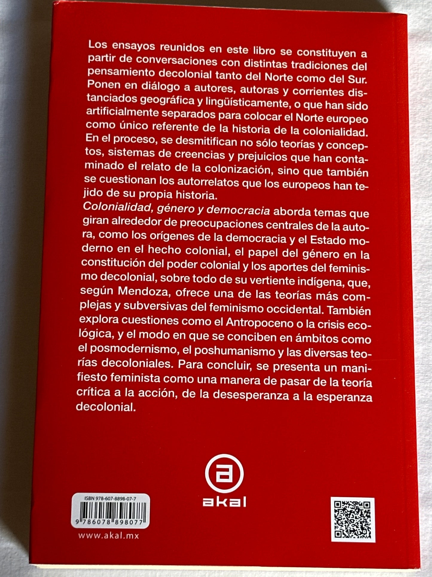 Colonialidad, género y democracia - Breny Mendoza