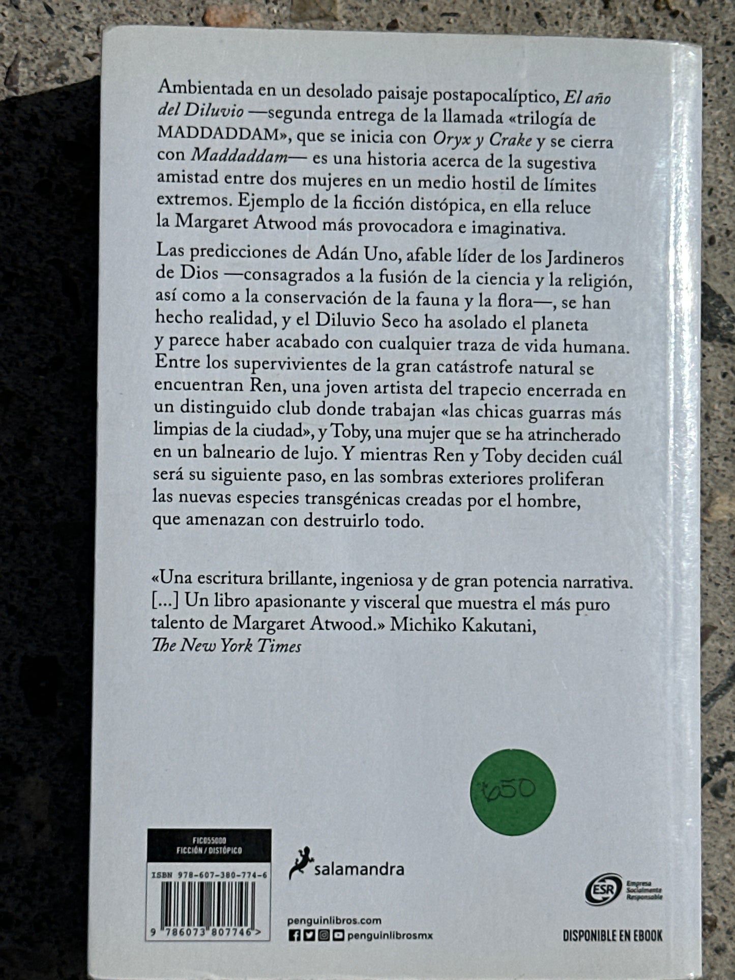 EL AÑO DEL DILUVIO - Margaret Atwood