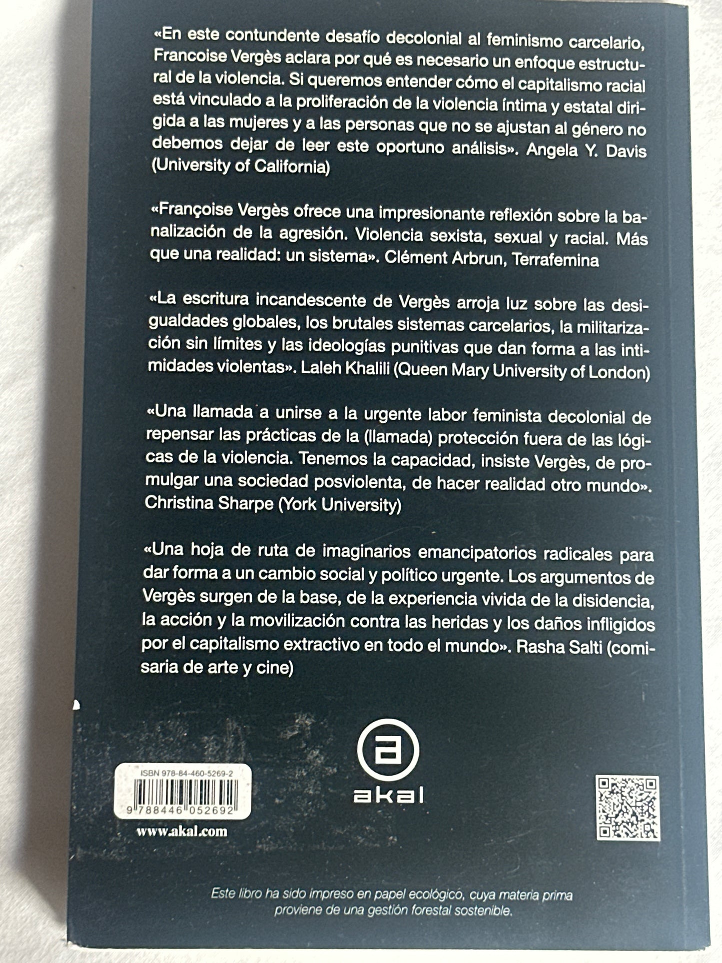 UNA TEORÍA FEMINISTA DE LA VIOLENCIA - Françoise Vergès