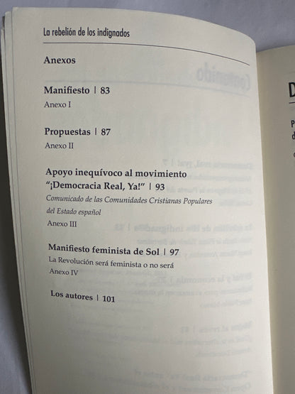 LA REBELIÓN DE LOS INDIGNADOS - Carlos Taibó et.al