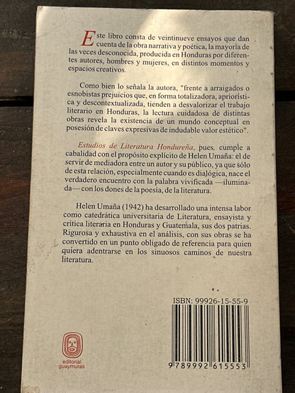 Estudios de literatura hondureña - Helen Umaña