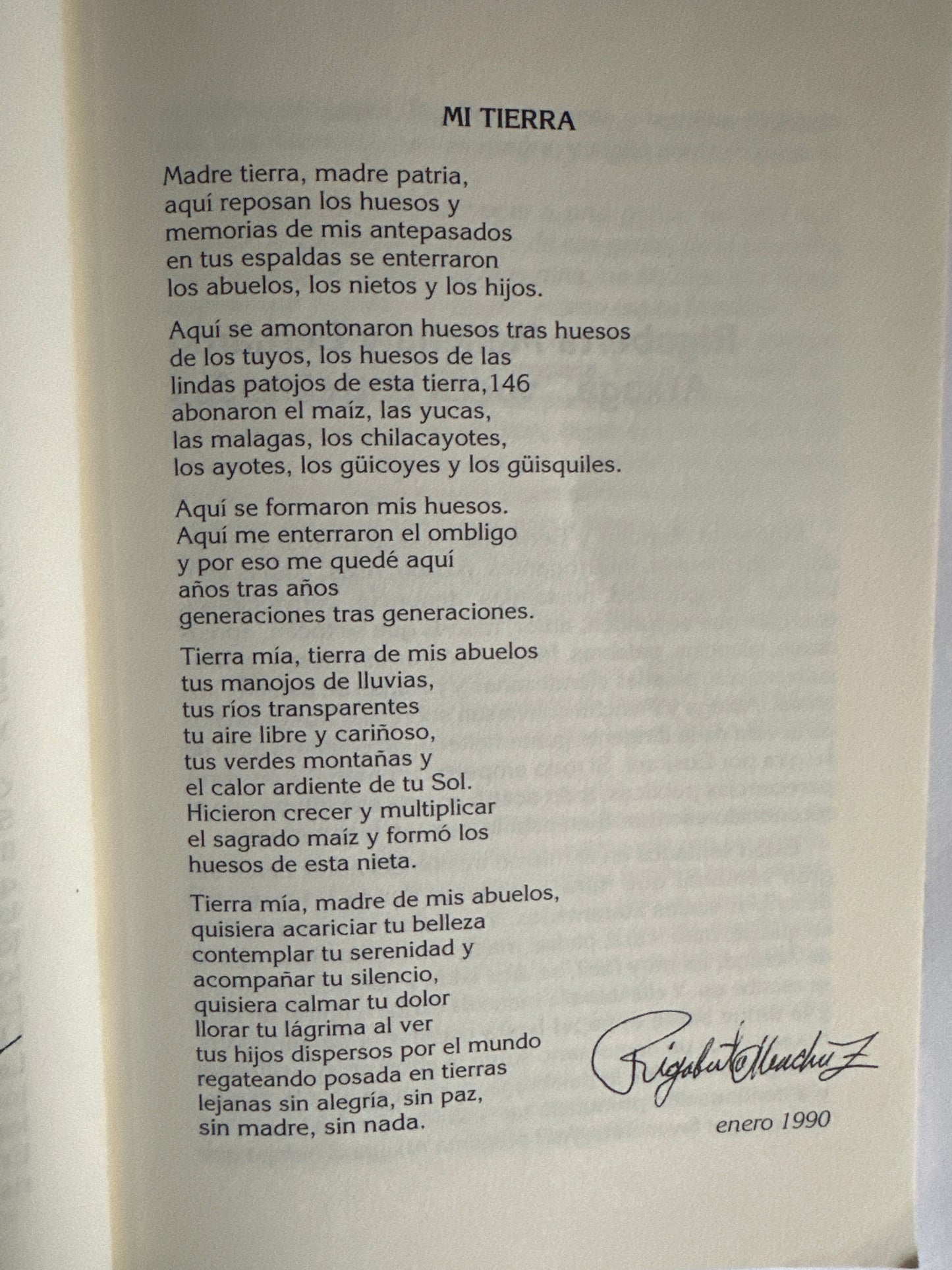 EL CLAMOR DE LA TIERRA - Rigoberta Menchú