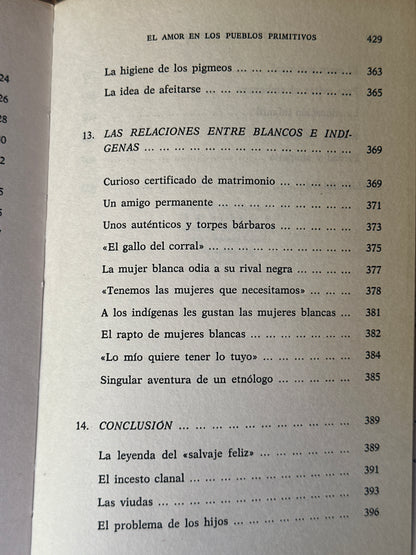El amor en los pueblos primitivos