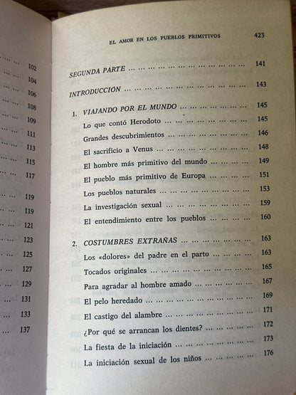 El amor en los pueblos primitivos