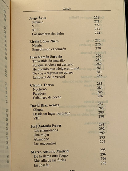Antología de la poesía amorosa hondureña - Roberto Sosa (comp.)