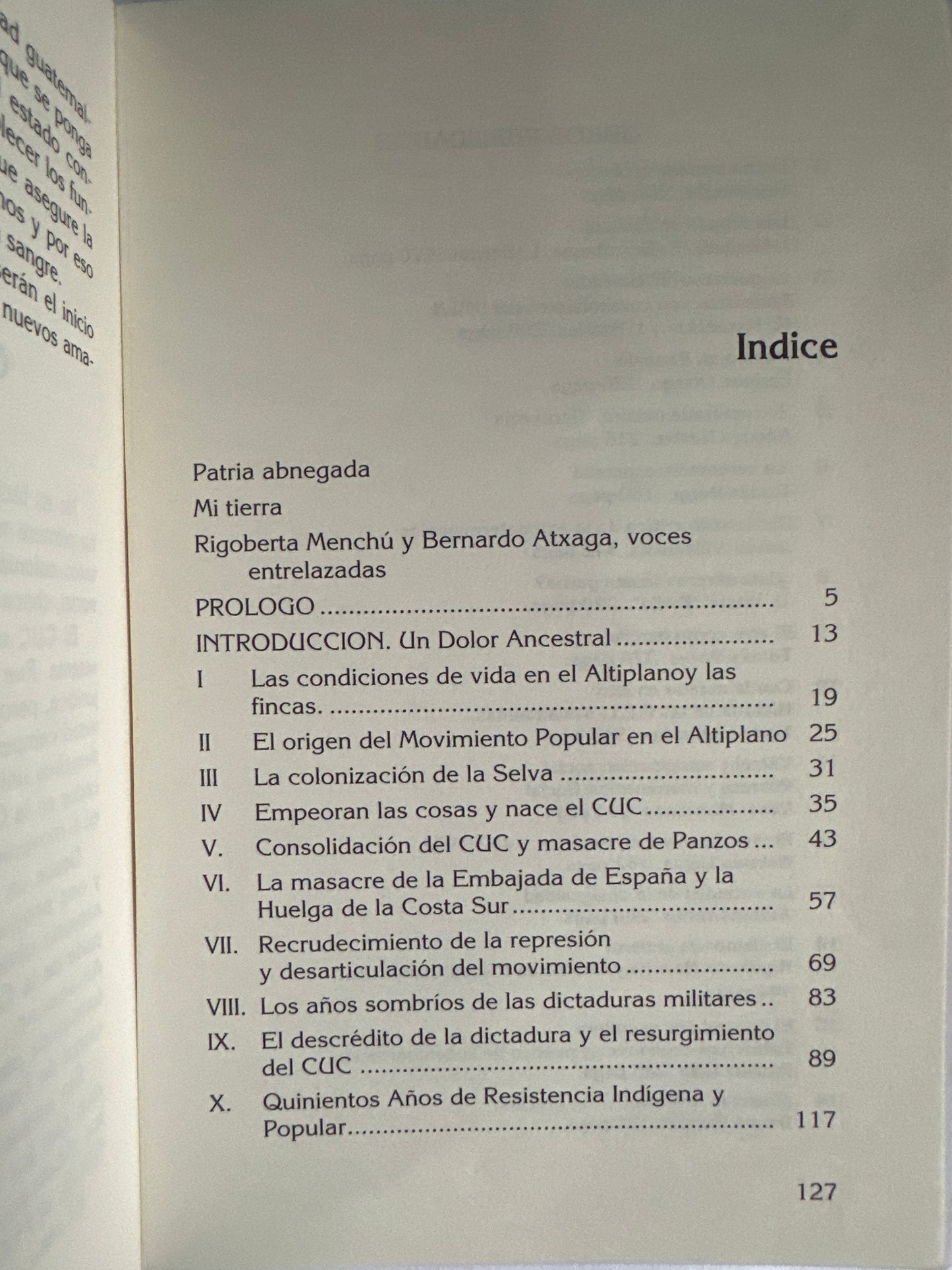 EL CLAMOR DE LA TIERRA - Rigoberta Menchú