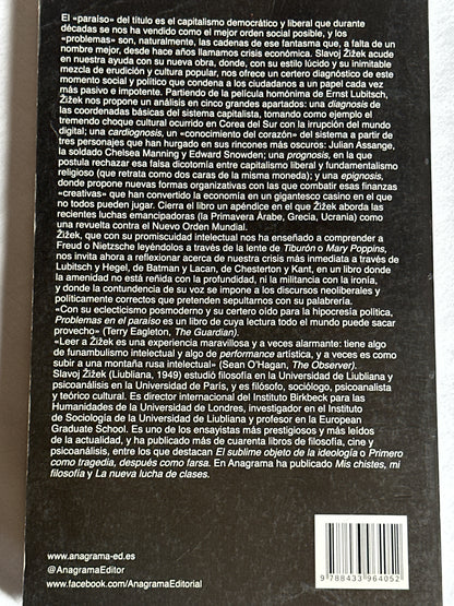 PROBLEMAS EN EL PARAÍSO - Slavoj Zizek