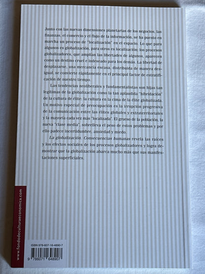 Globalización: consecuencias humanas - Zymunt Bauman