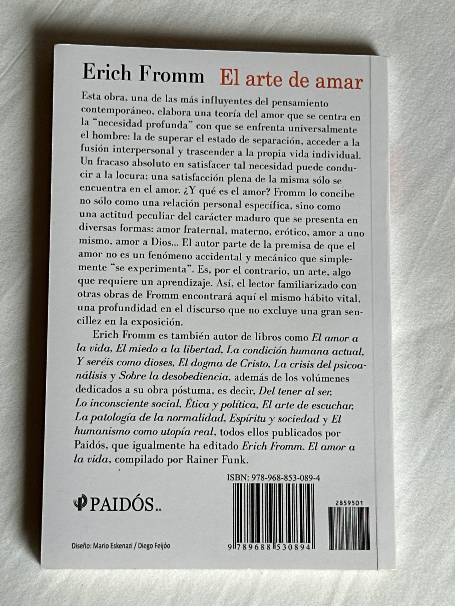 El arte de amar - Erich Fromm