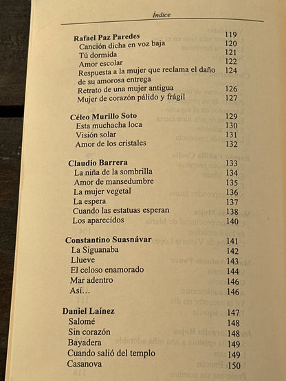Antología de la poesía amorosa hondureña - Roberto Sosa (comp.)