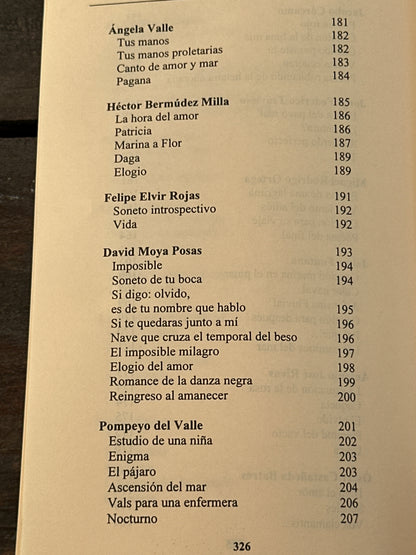 Antología de la poesía amorosa hondureña - Roberto Sosa (comp.)