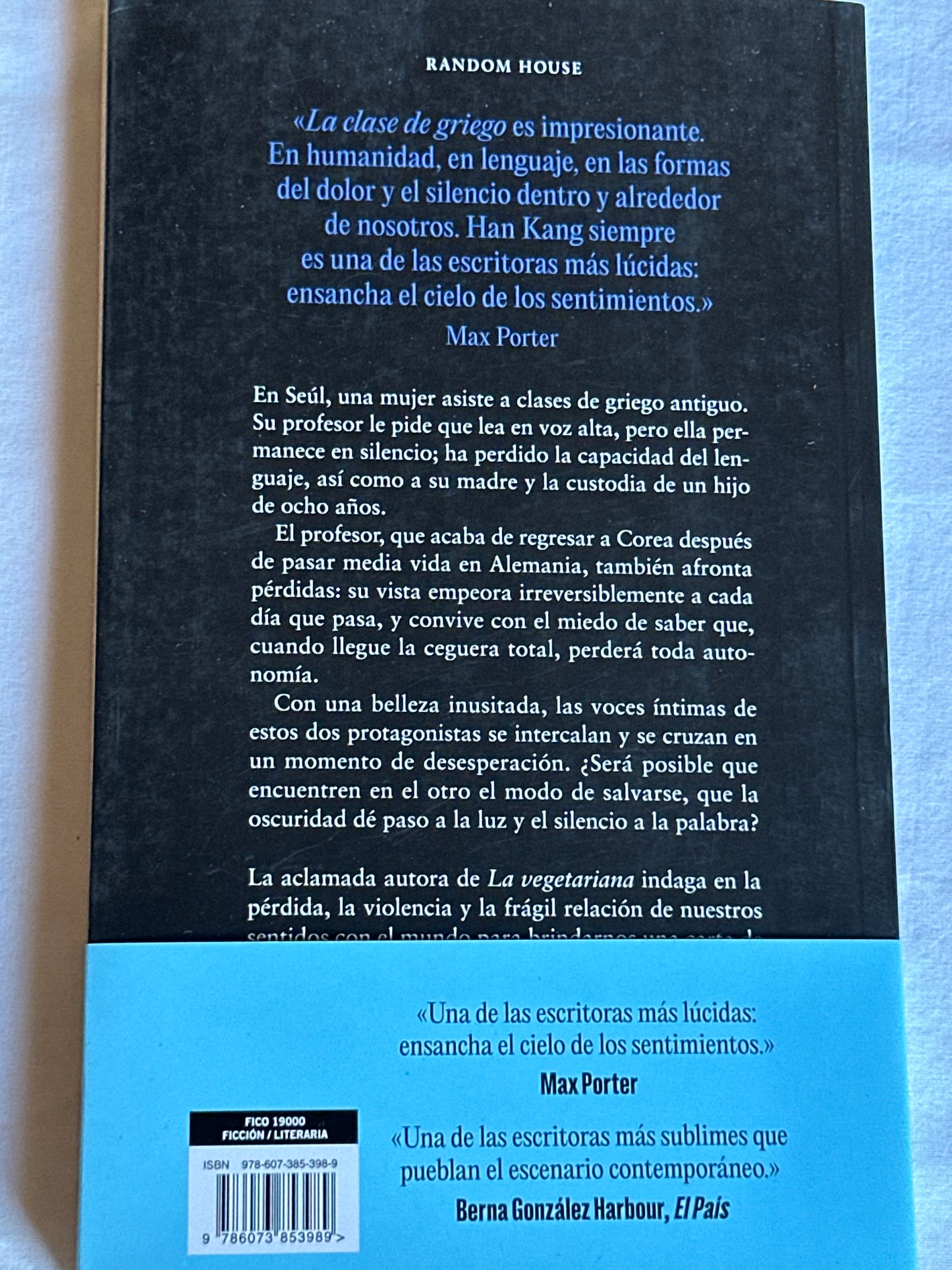 La clase de griego - Han Kang