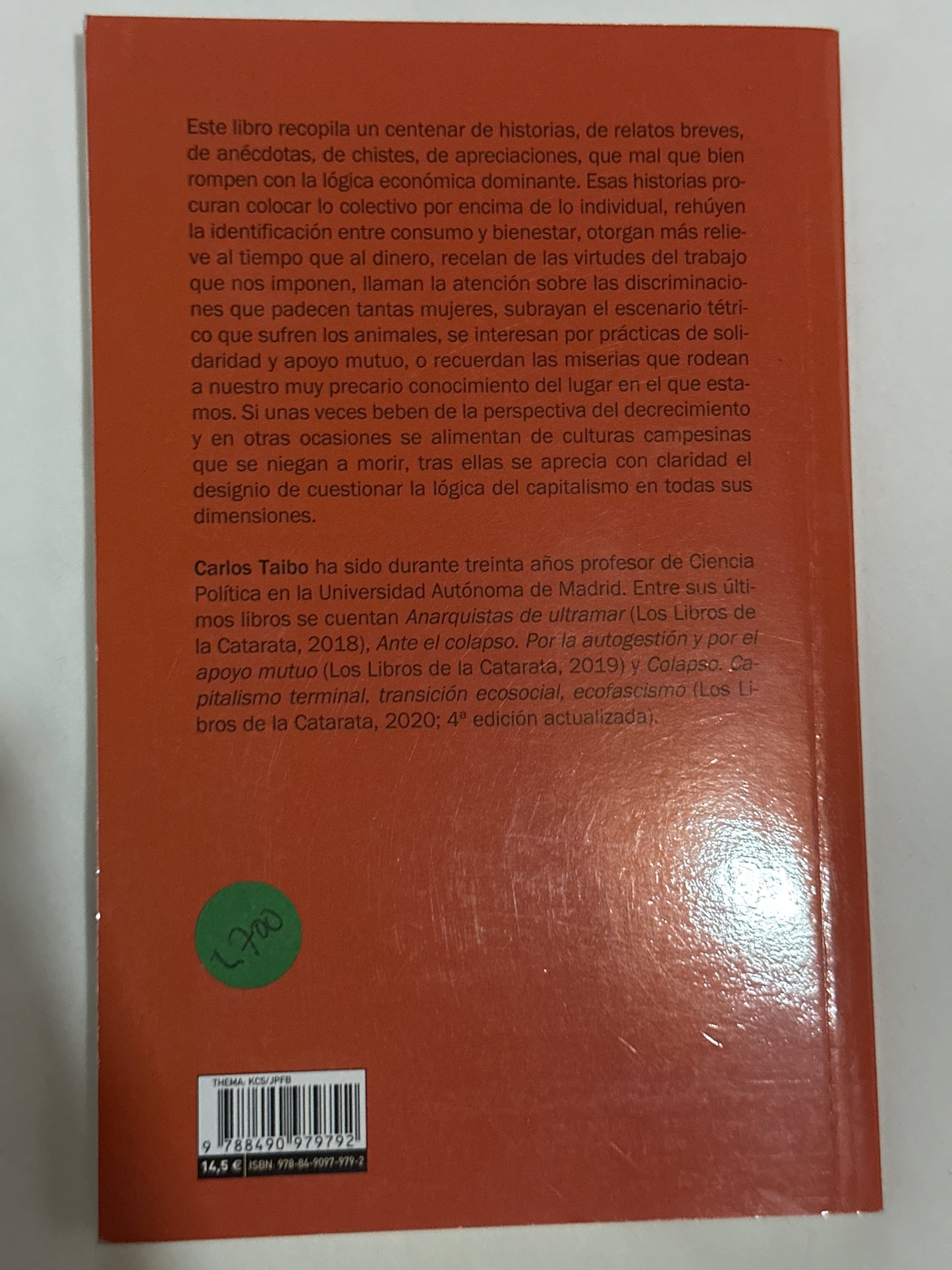 HISTORIAS ANTIECONÓMICAS - Carlos Taibó