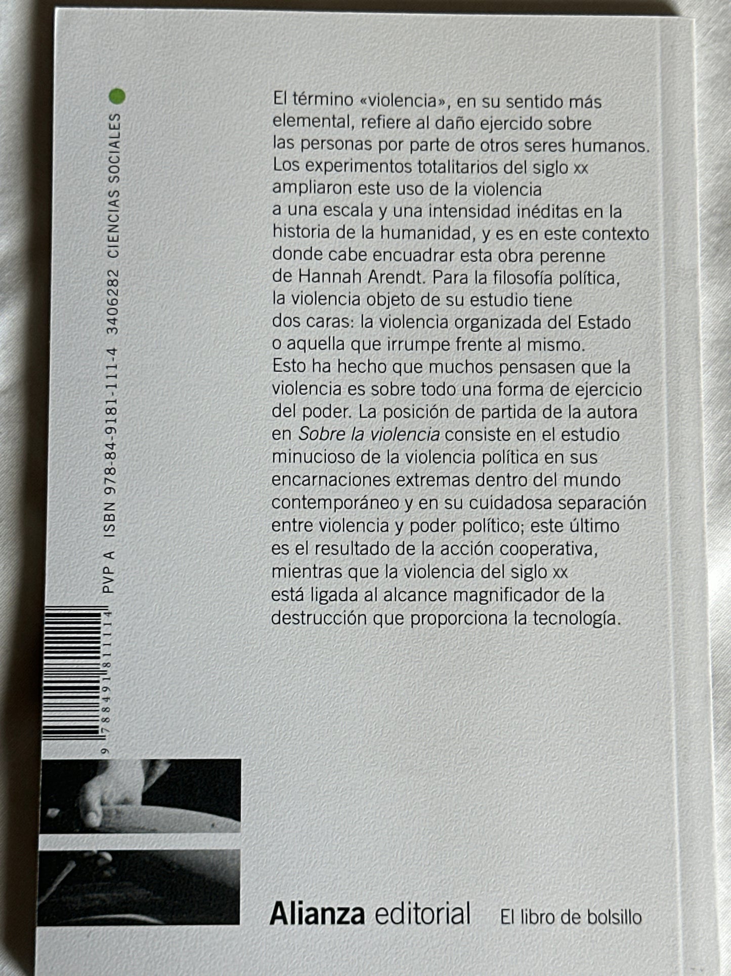 SOBRE LA VIOLENCIA- Hannah Arendt