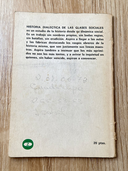 Historia dialéctica de las clases sociales