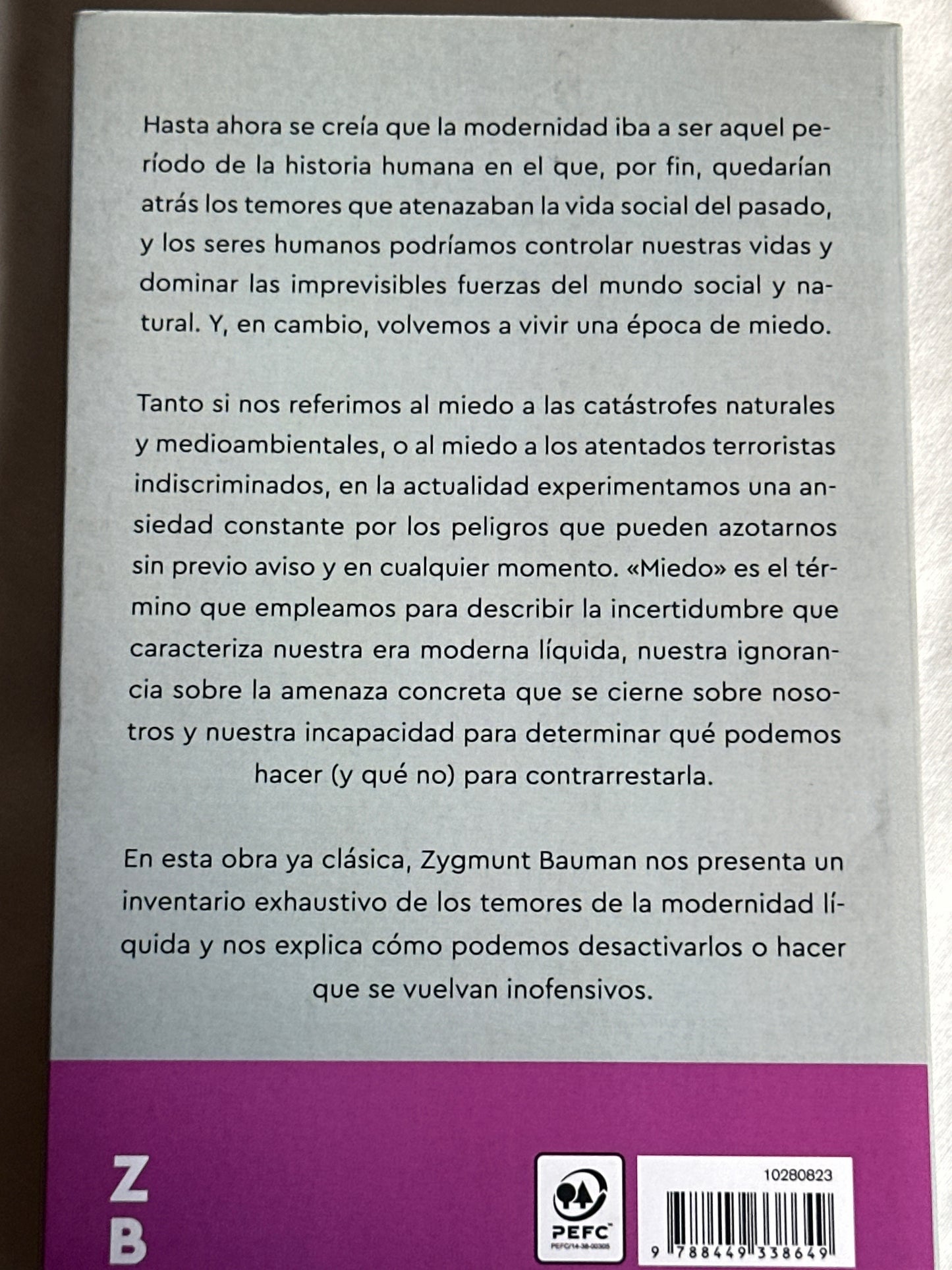 MIEDO LÍQUIDO - Zygmunt Bauman
