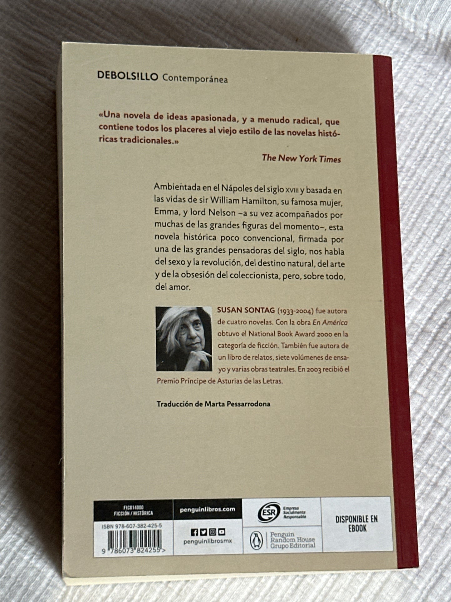 El amante del volcán - Susan Sontag