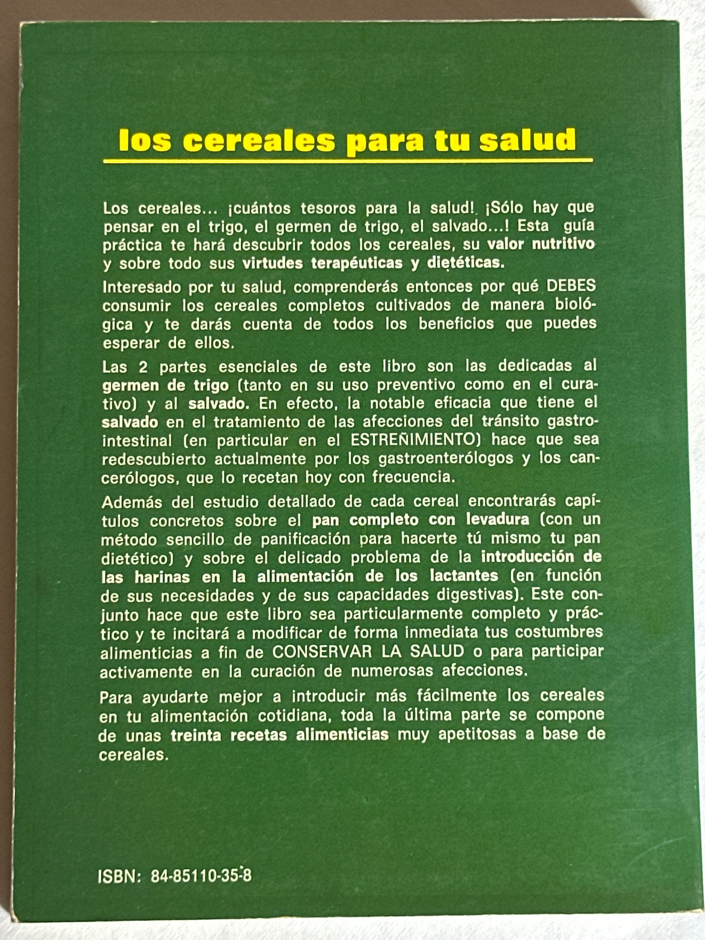 LOS CEREALES PARA TU SALUD - Jean-Luc Darrigol